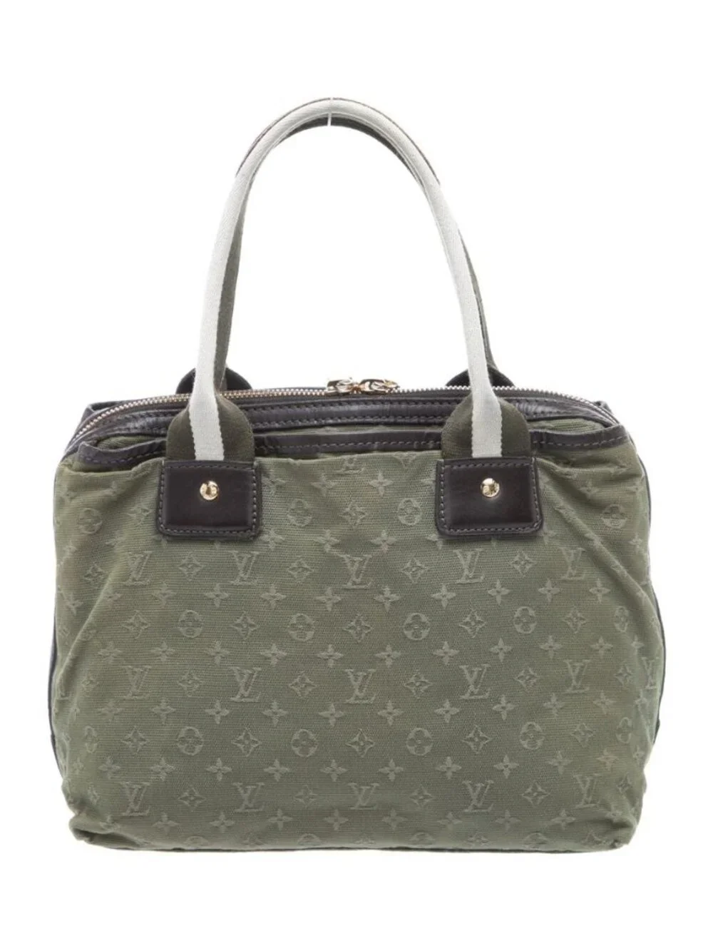Louis Vuitton Monogram Mini Lin Mary Kate Vintage Green Canvas Bag, lux